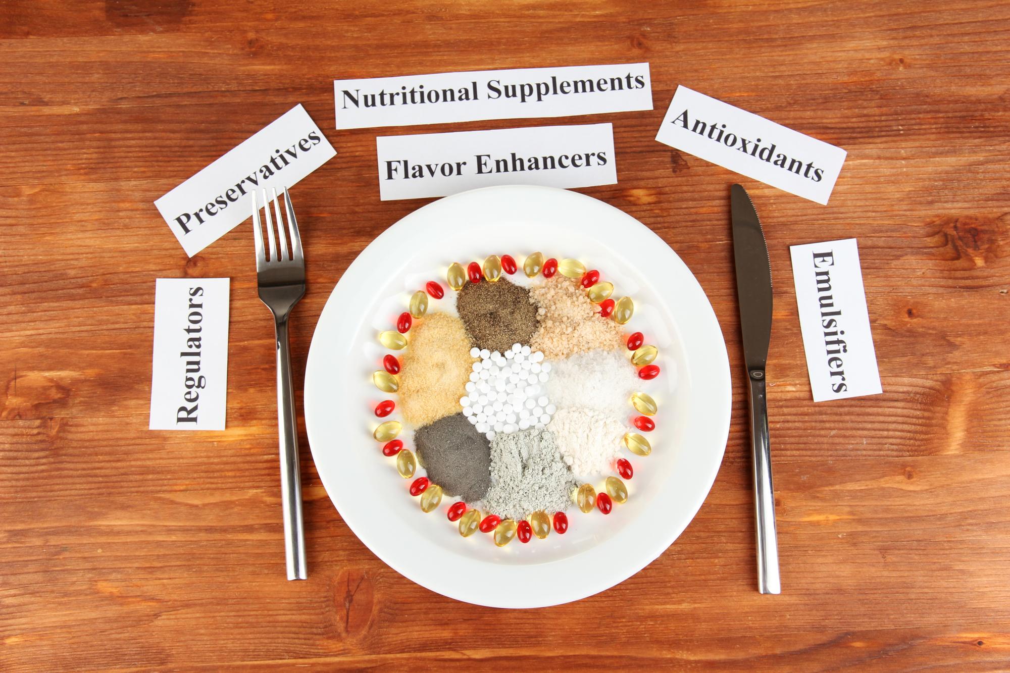 Tasting setup with labeled plates